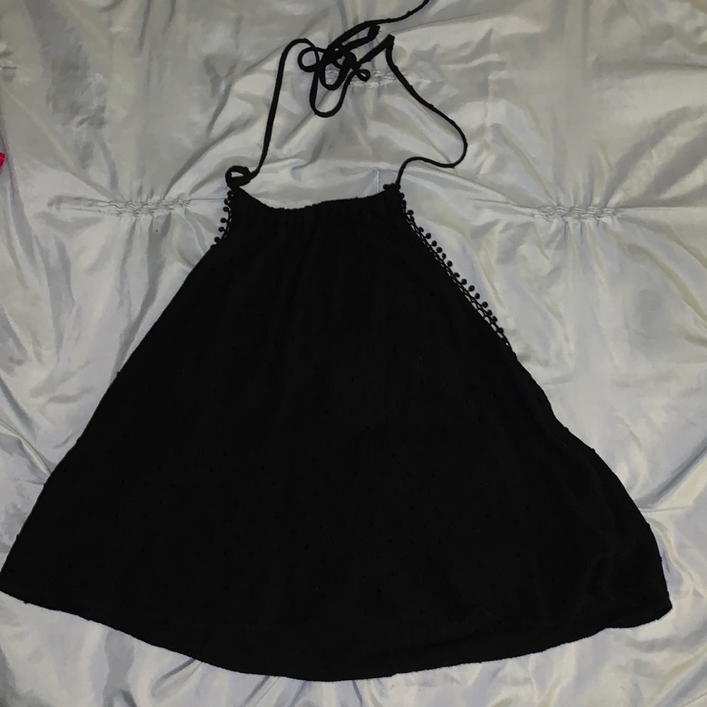 Womens black top size small, stretchy